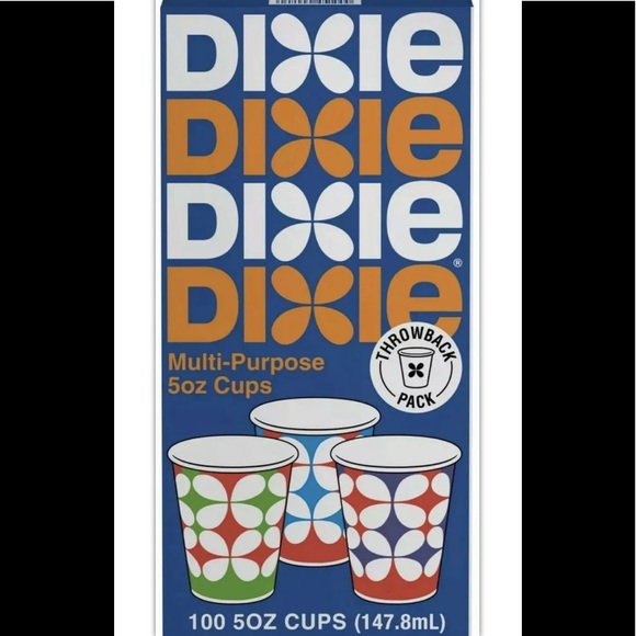 Dixie Cups Other - Dixie Multi-Purpose (Retro) 100 5 oz. Paper Cups 1950's 1960's 1970's/ Lot Of 2